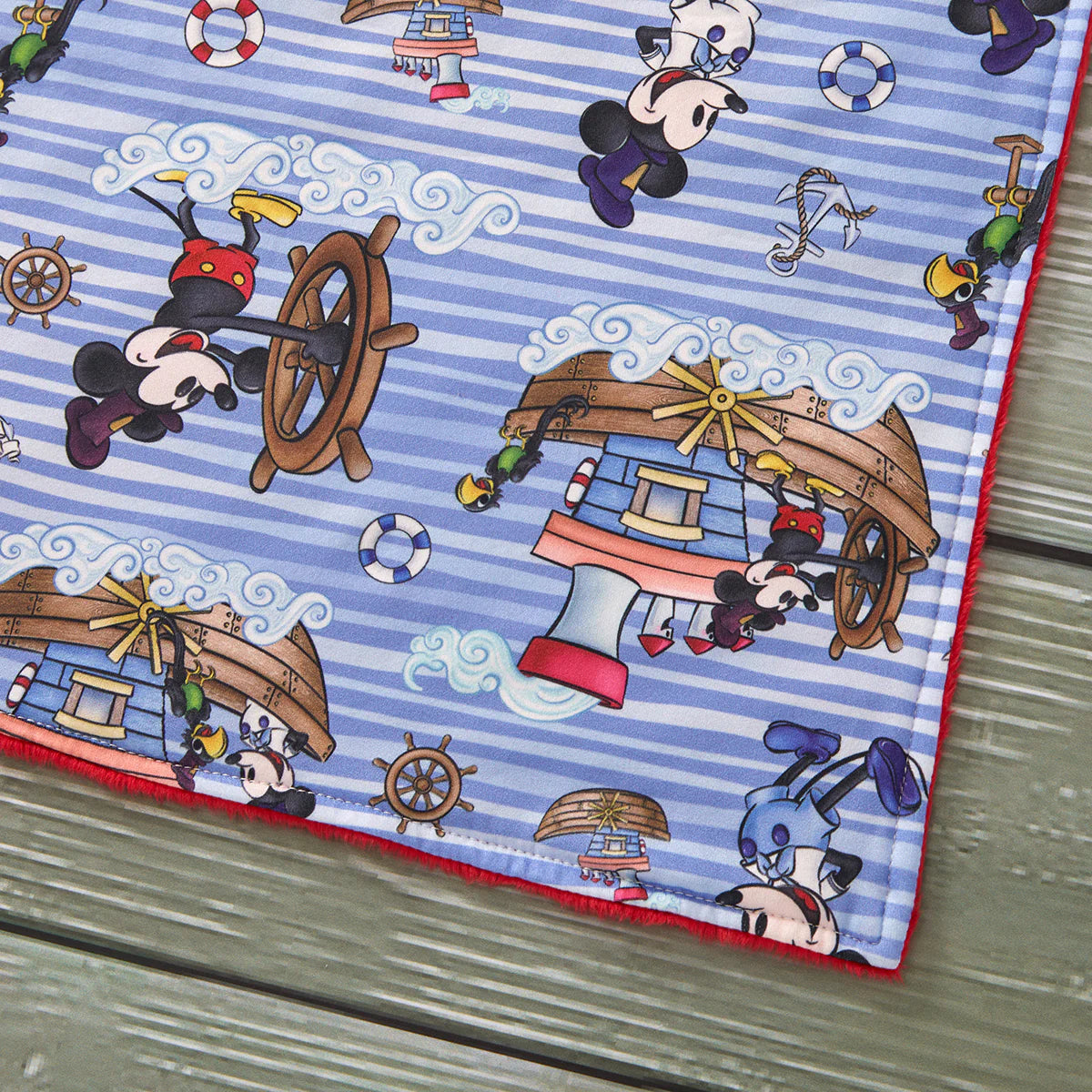 Steamboat Captain - Minky Blanket