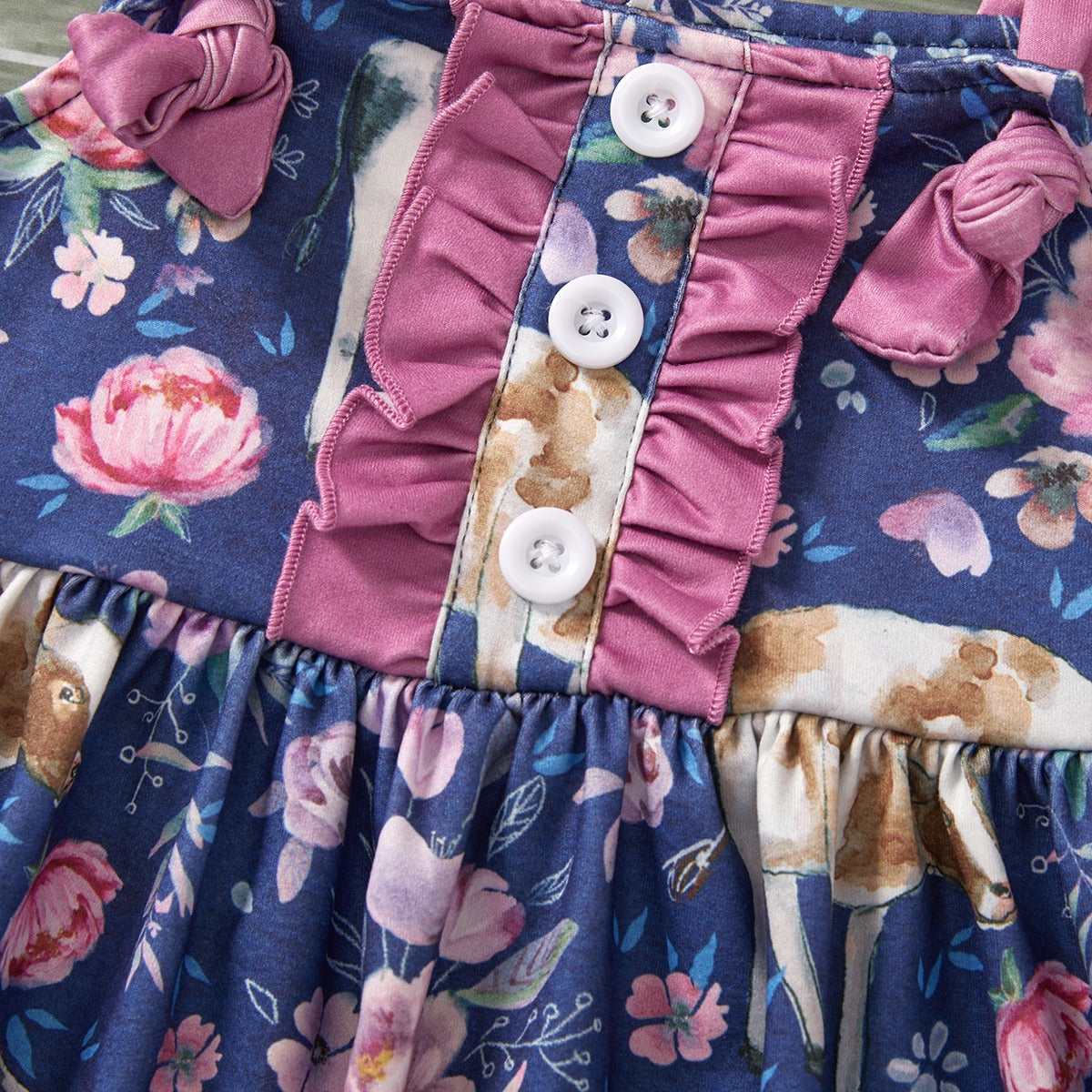 Moo in Bloom - Romper