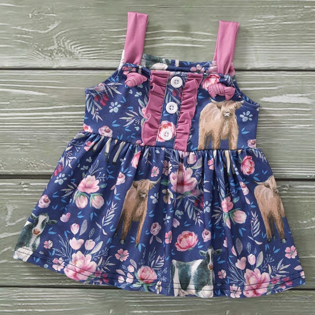 Moo in Bloom - Romper