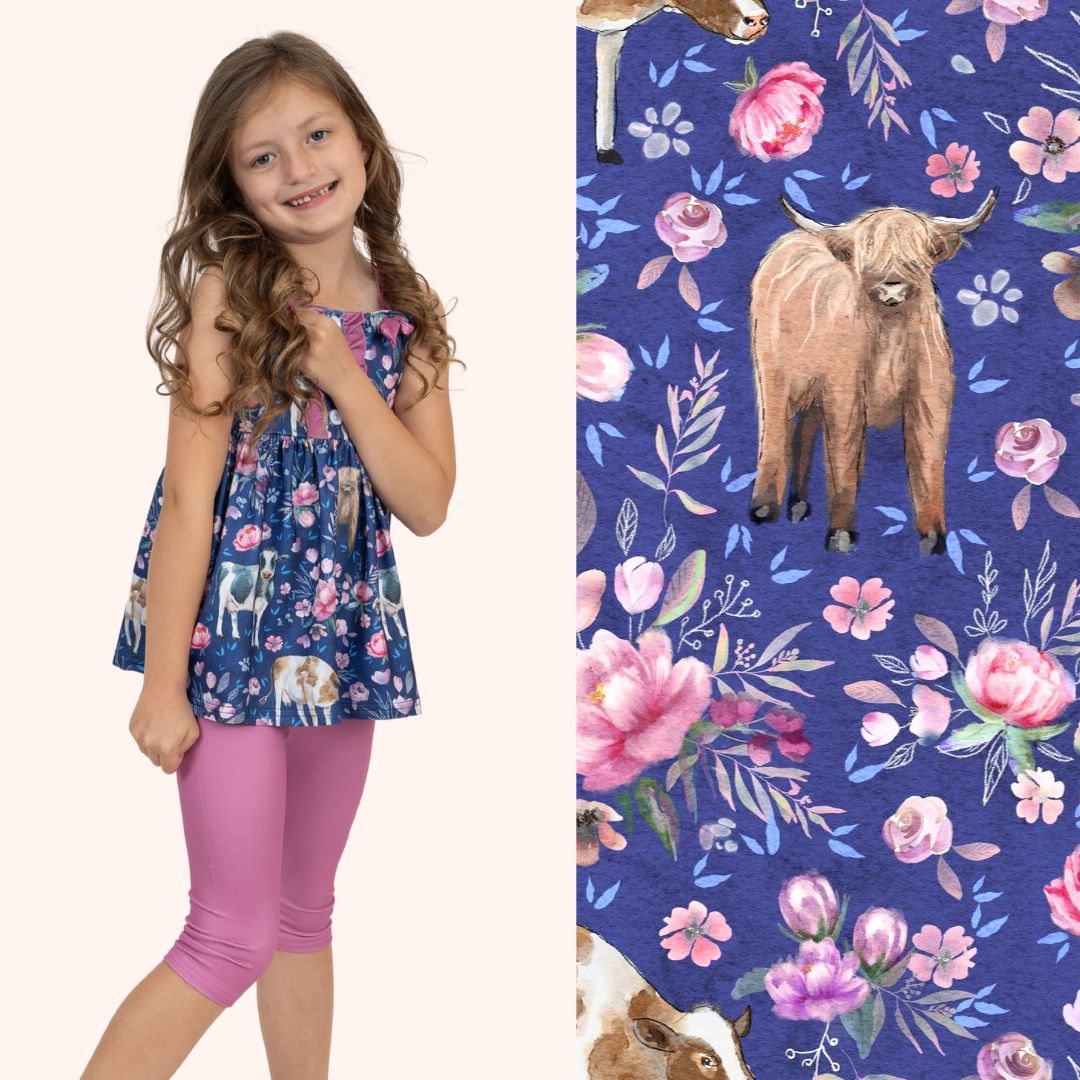 Moo in Bloom - 2 Piece Set