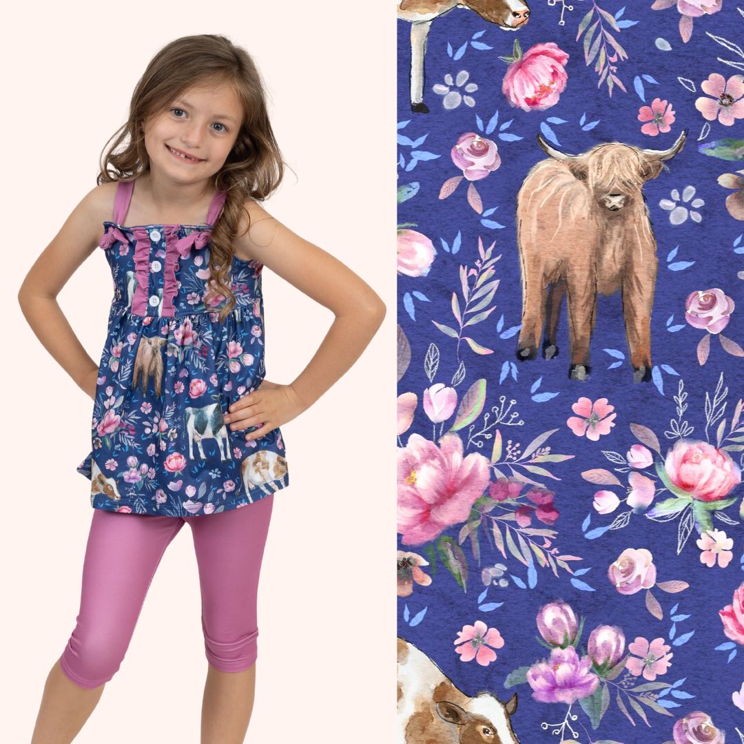 Moo in Bloom - 2 Piece Set