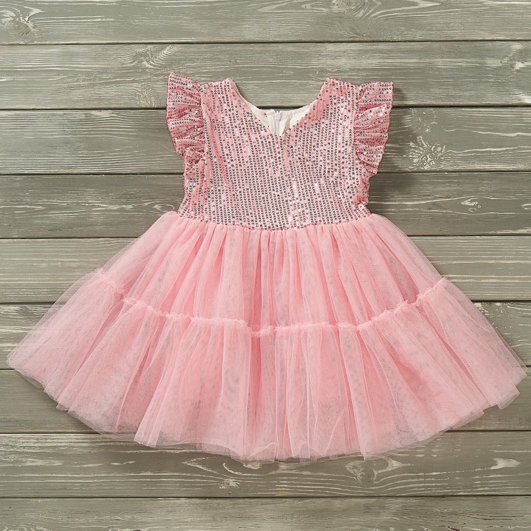 Tulle Sequin - Dress (Pink)