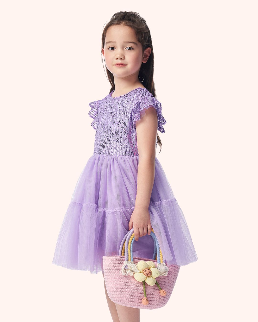 Tulle Sequin - Dress (Purple)