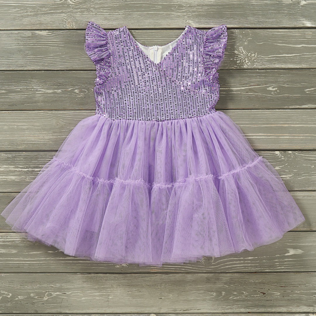 Tulle Sequin - Dress (Purple)