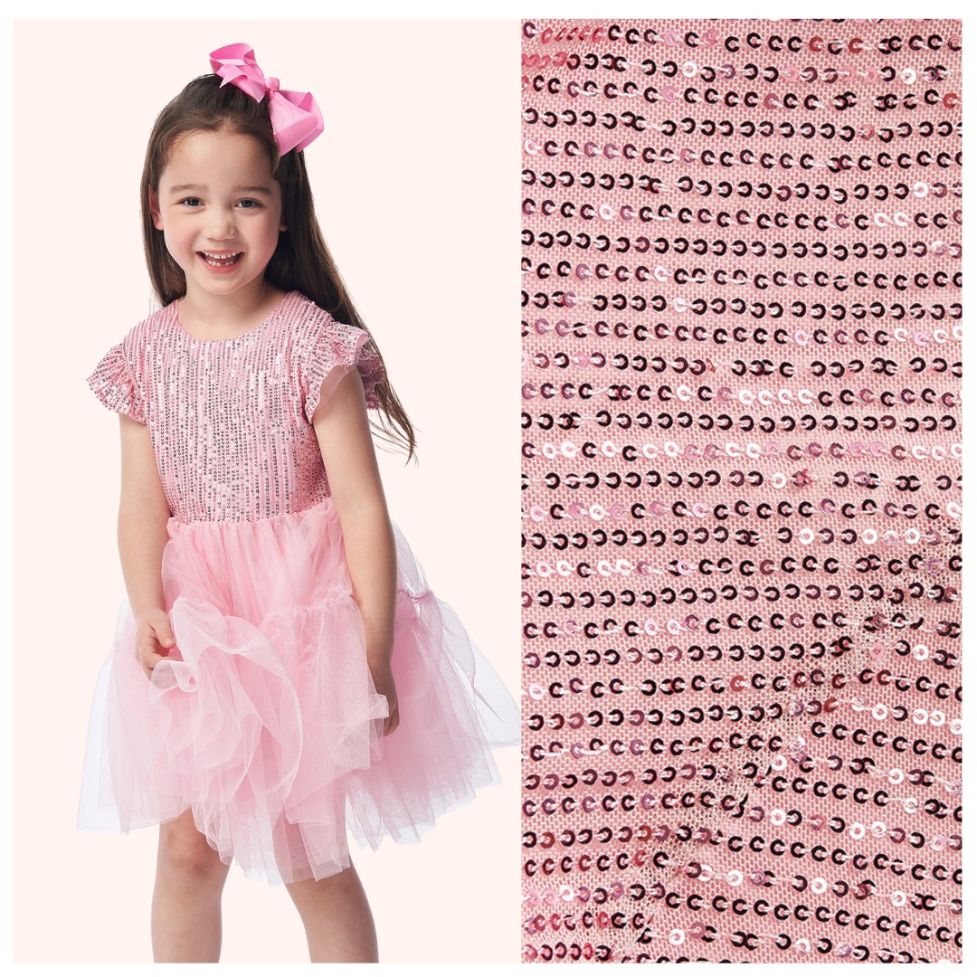 Tulle Sequin - Dress (Pink)