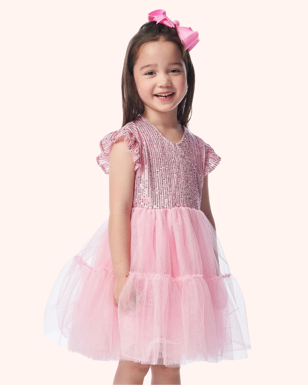 Tulle Sequin - Dress (Pink)