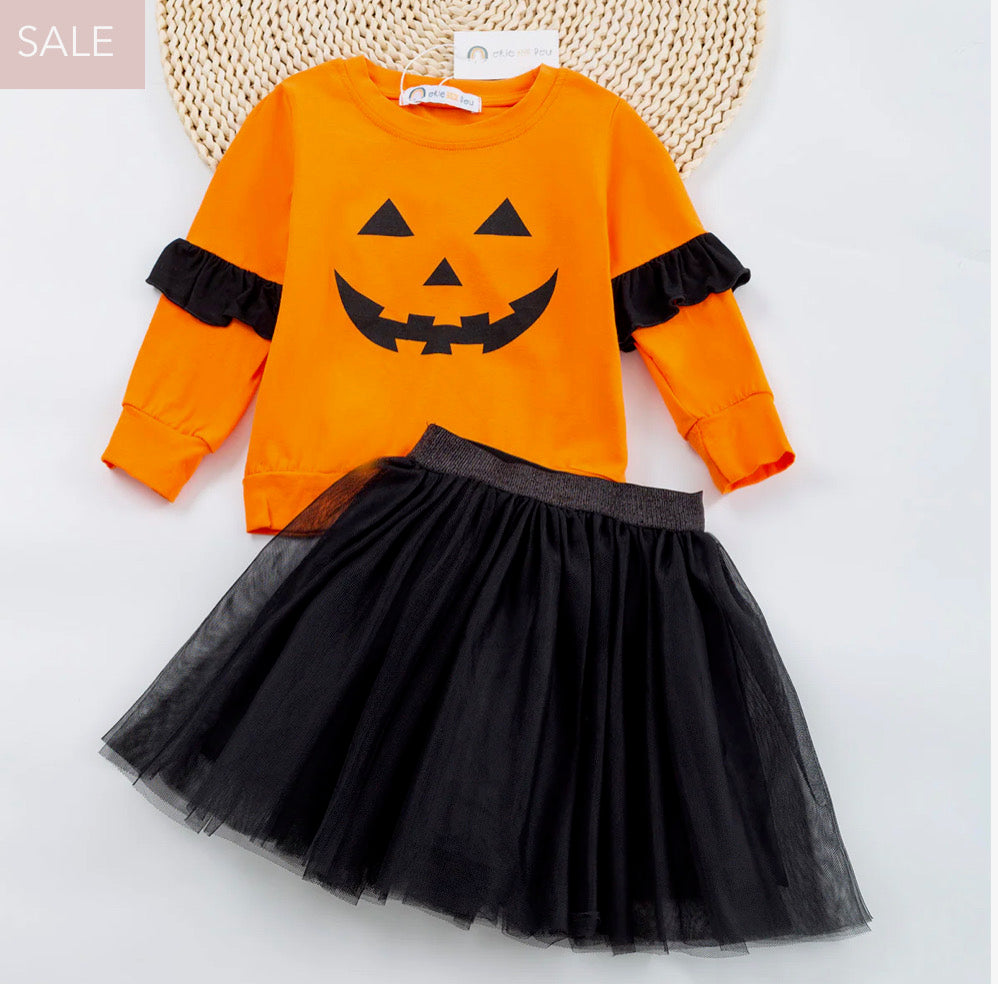 Okie and Lou Pumpkin Tutu - 2 Piece Set